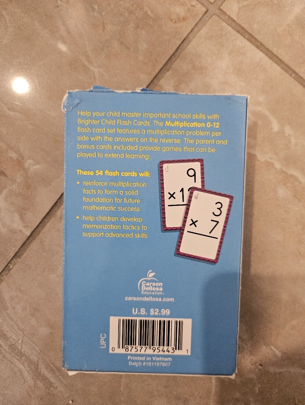 Multiplication Flash Cards - Picture 2 of 3